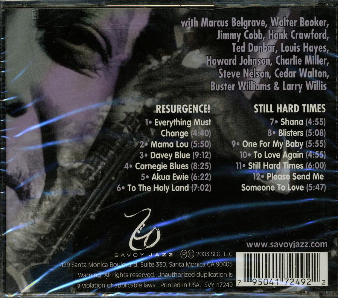 David Fathead Newman - Lone Star Legend: Still Hard Times Resurgence Music CD
