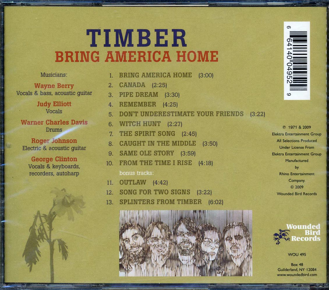 Timber - Bring America Home Music CD