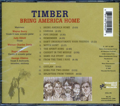 Timber - Bring America Home Music CD