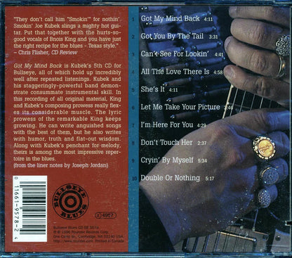 Smokin' Joe Kubek Band, Bnois King - Got My Mind Back (marked/ltd stock) Music CD