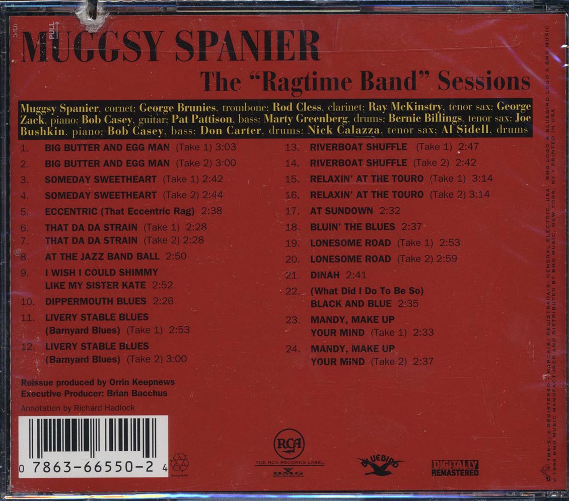 Muggsy Spanier's Ragtime Band - The Ragtime Band Sessions (marked/ltd stock) Music CD