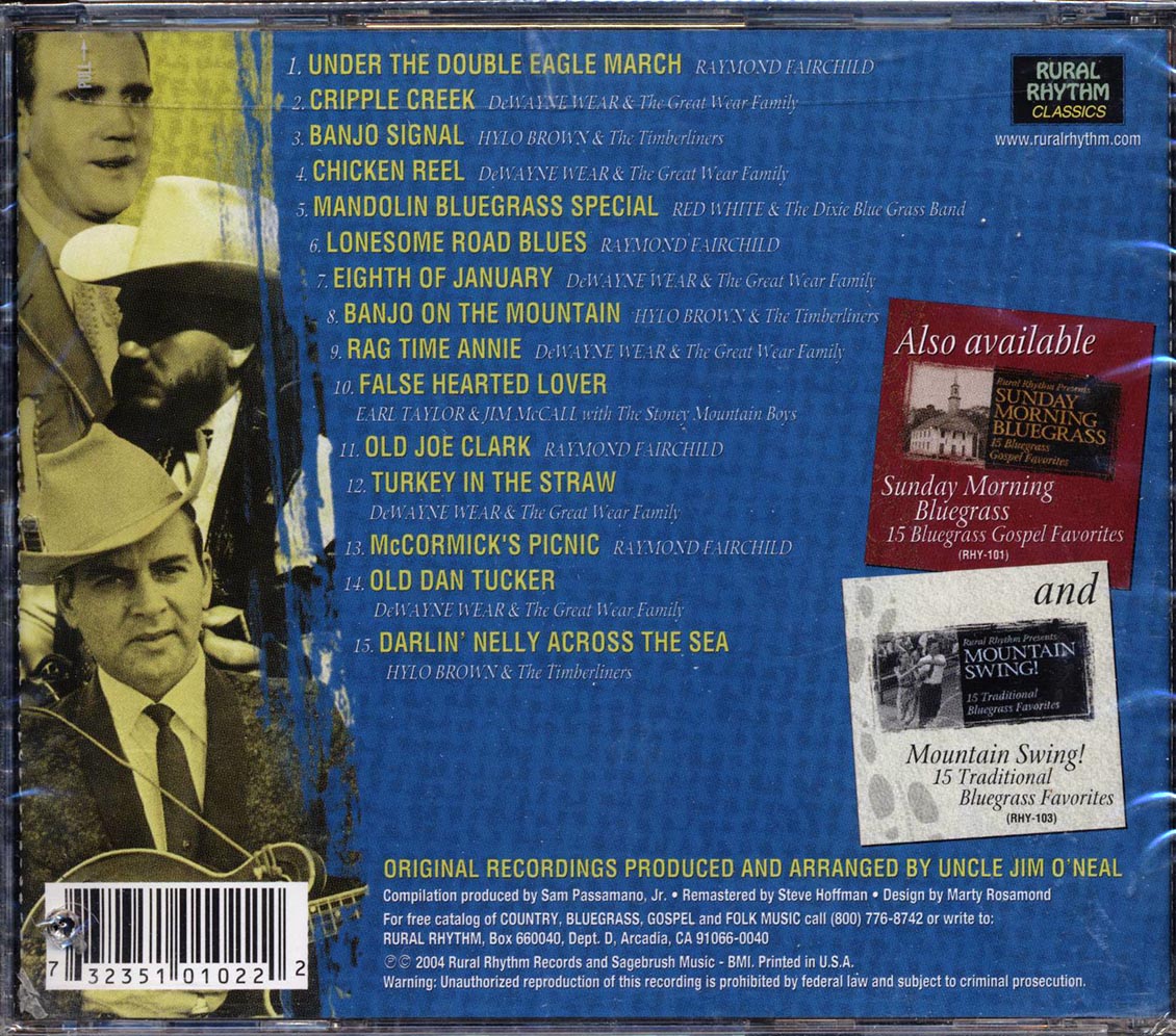 Raymond Fairchild, Dwayne Wear, Hylo Brown, Etc. - Traditional Mountain Jams: 15 Bluegrass Instrumental Favorites Music CD