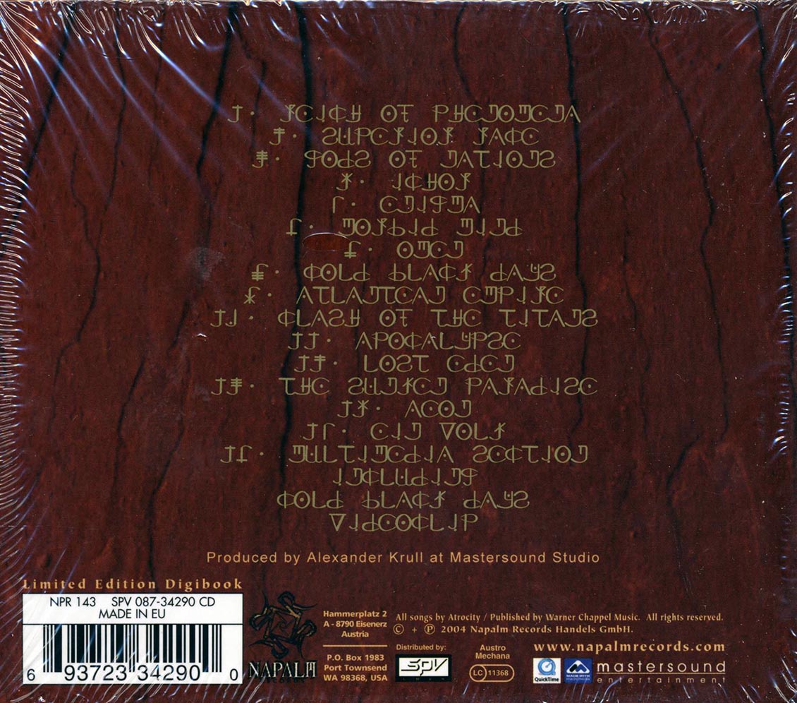 Atrocity - Atlantis (casebound set) Music CD
