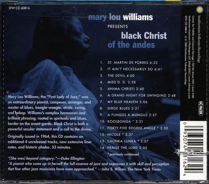 Mary Lou Williams - Black Christ Of The Andes (marked/ltd stock) (remastered) Music CD