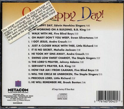 BB King, Andre Crouch, Little Richard, Etc. - Oh Happy Day Music CD