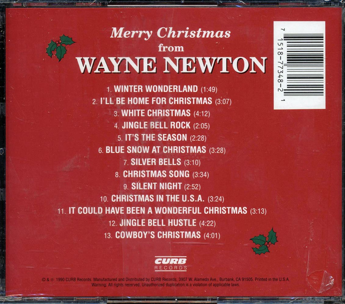 Wayne Newton Merry Christmas From Wayne Newton Music CD