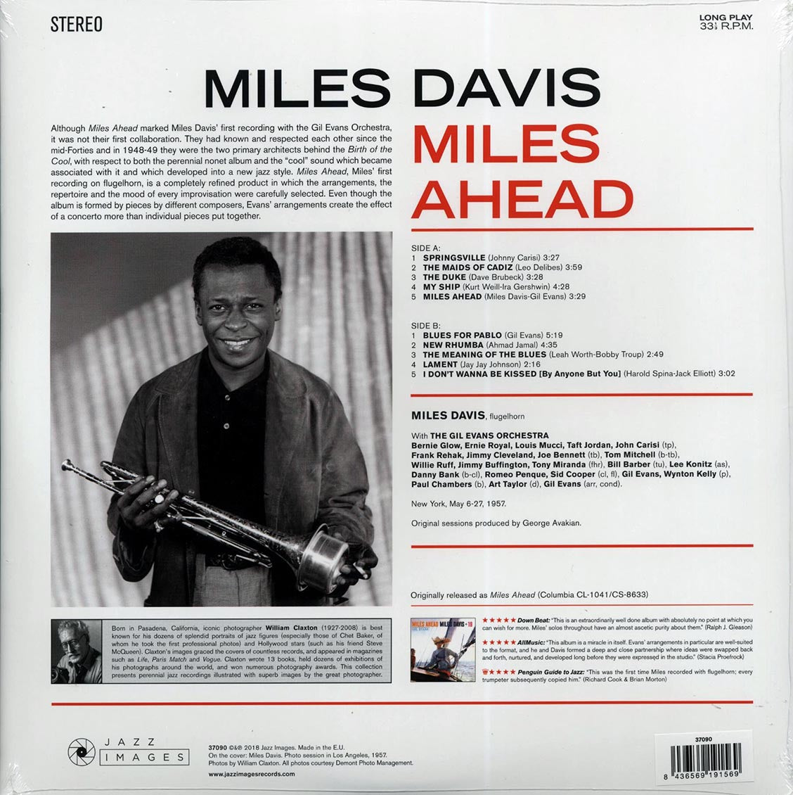 Miles Davis + 19, Gil Evans - Miles Ahead (ltd. ed.) (180g) Vinyl Record