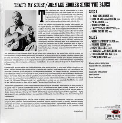 John Lee Hooker - That's My Story: John Lee Hooker Sings The Blues (180g) Vinyl Record