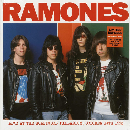 The Ramones Live At The Hollywood Palladium, October 14th 1992 ltd. 500 copies made orange Vinyl Record