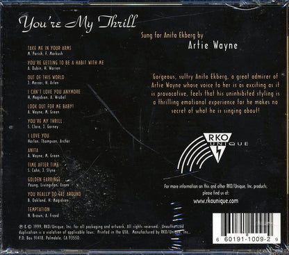 Artie Wayne - You're My Thrill Music CD