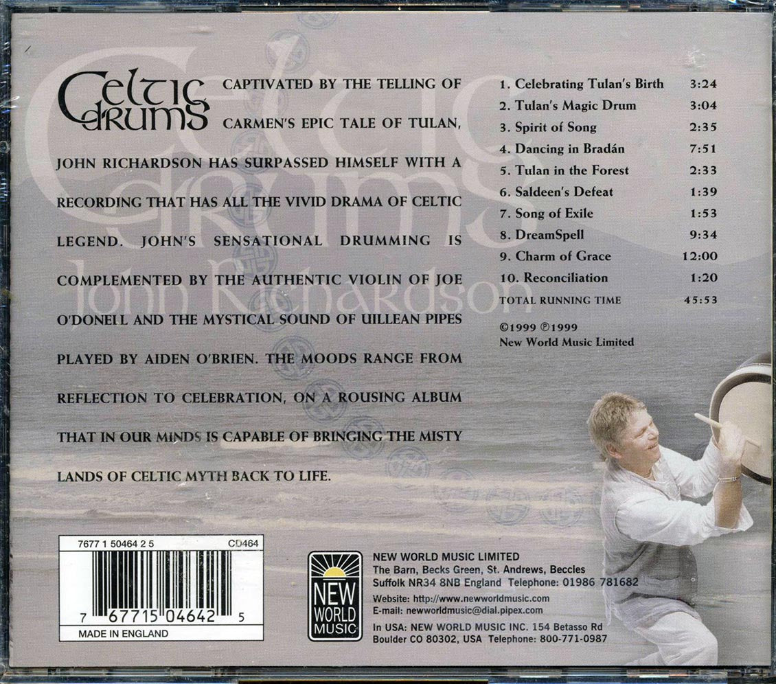 John Richardson - Celtic Drums Music CD