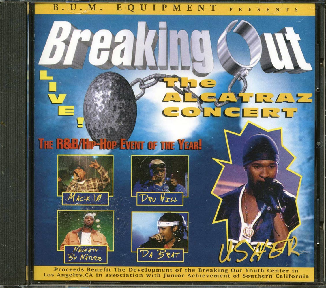 Usher Run DMC Mack 10 Dru Hill Missy Elliot Etc Breaking Out The Alcatraz Concert Music CD