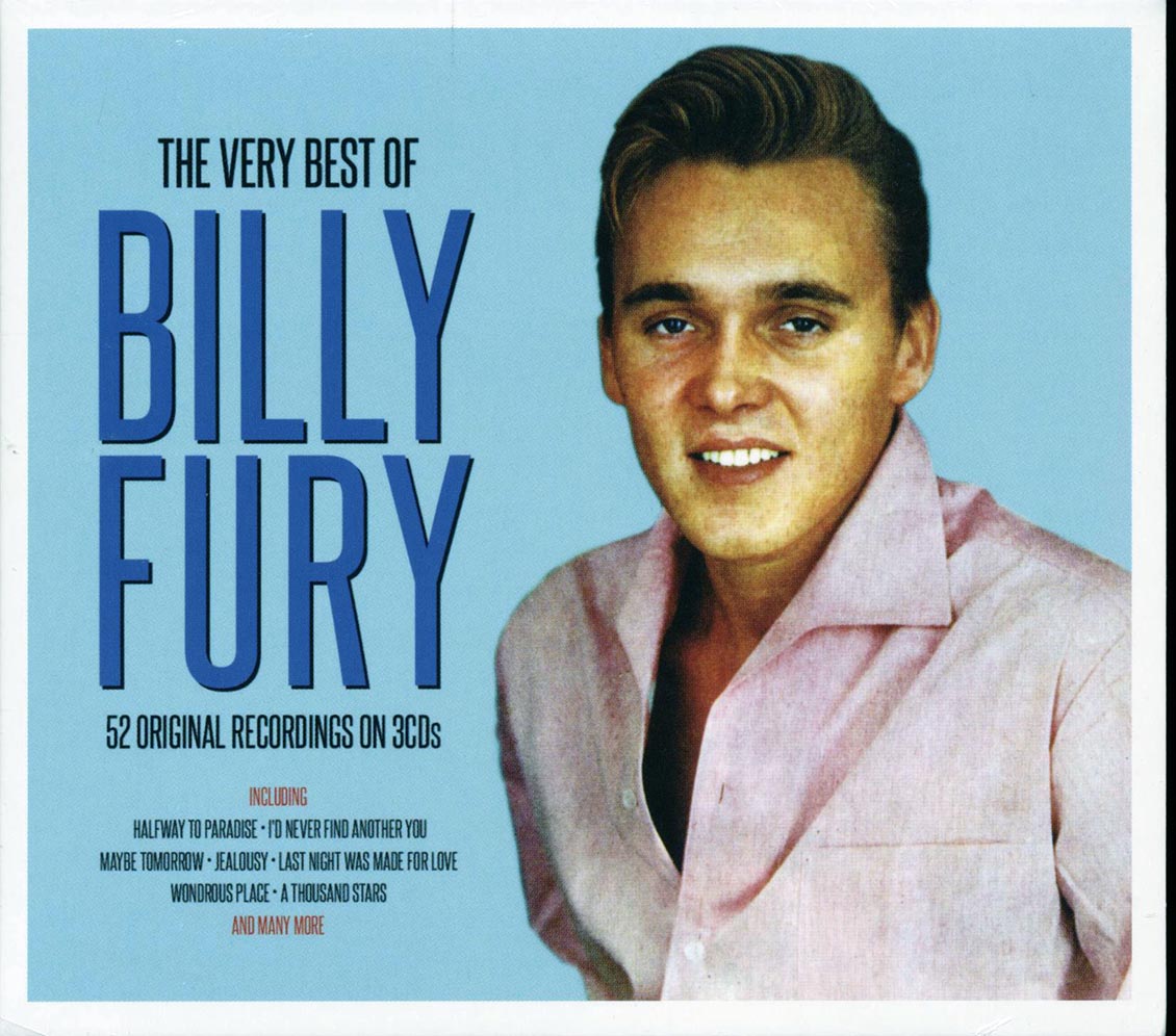 Billy Fury - The  Very Best Of Billy Fury: 52 Original Recordings (52 tracks) (3xCD) (deluxe 3-fold digipak) Music CD