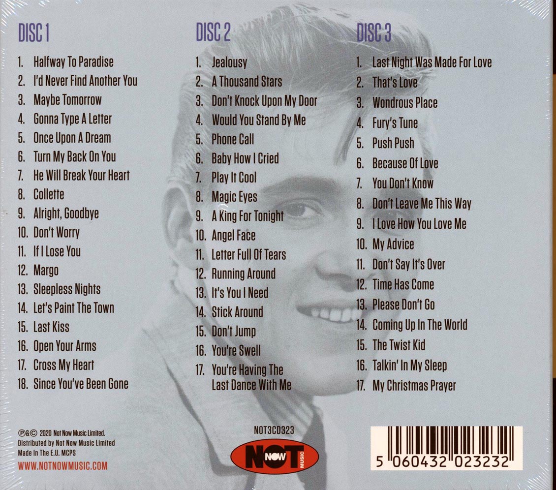 Billy Fury - The  Very Best Of Billy Fury: 52 Original Recordings (52 tracks) (3xCD) (deluxe 3-fold digipak) Music CD