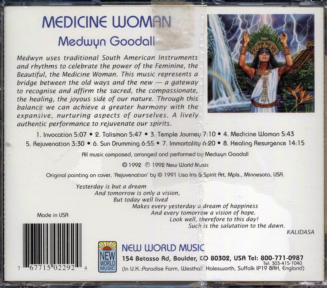 Medwyn Goodall - Medicine Woman Music CD