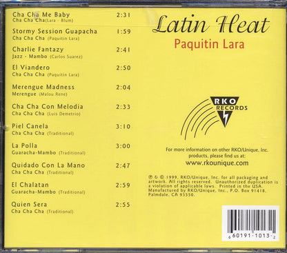 Paquitin Lara - Latin Heat Music CD