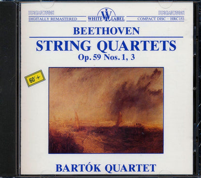 Beethoven, Bartok Quartet - String Quartets Op. 59 Nos. 1, 3 Music CD