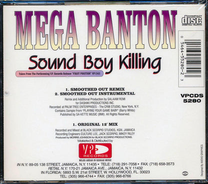 Mega Banton - Sound Boy Killing Music CD