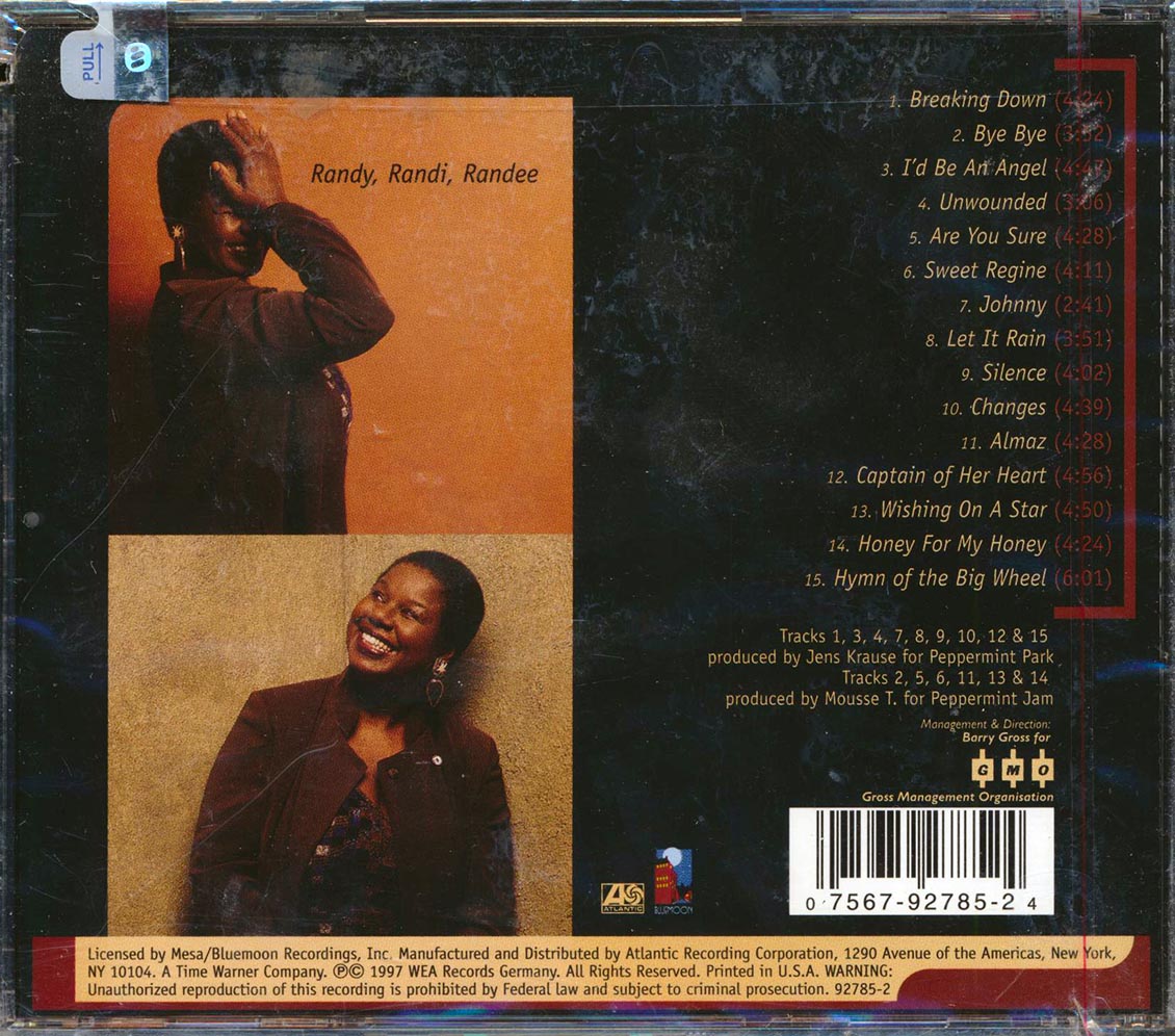 Randy Crawford - Every Kind Of Mood: Randy, Randi, Randee (marked/ltd stock) Music CD