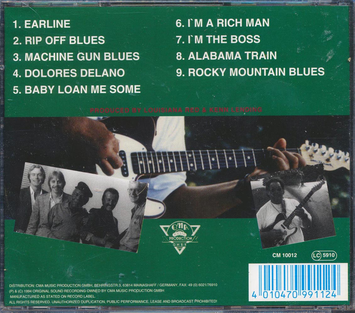 Louisiana Red, The Kenn Lending Blues Band - Rip Off Blues Music CD