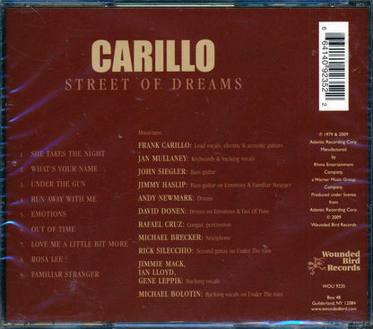 Carillo - Street Of Dreams Music CD
