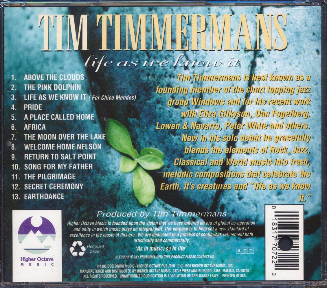 Tim Timmermans - Life As We Know It (marked/ltd stock) Music CD