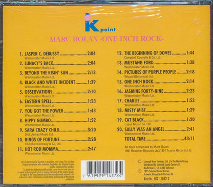 Marc Bolan - One Inch Rock Music CD