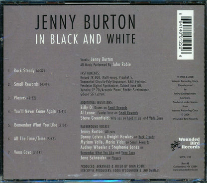 Jenny Burton - In Black And White Music CD