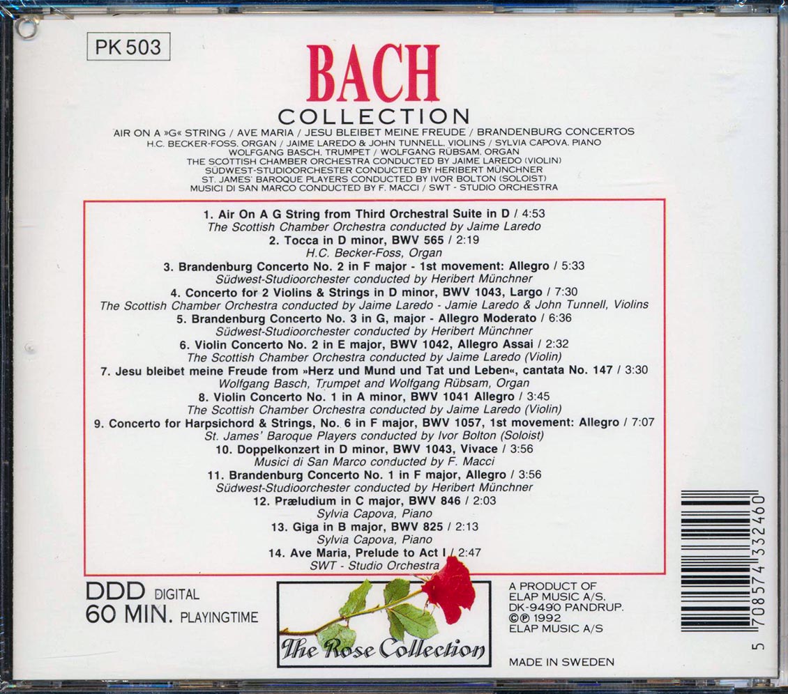 Bach - Collection Music CD