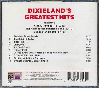 Al Hirt, The Alliance Hall, The Dukes Of Dixieland, Etc. - Dixieland's Greatest Hits Music CD