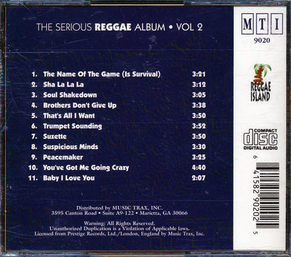 Devon Russell, Sugar Minott, Leonard Dillon, Bob Marley, Etc. - The Serious Reggae Album Volume 2 Music CD