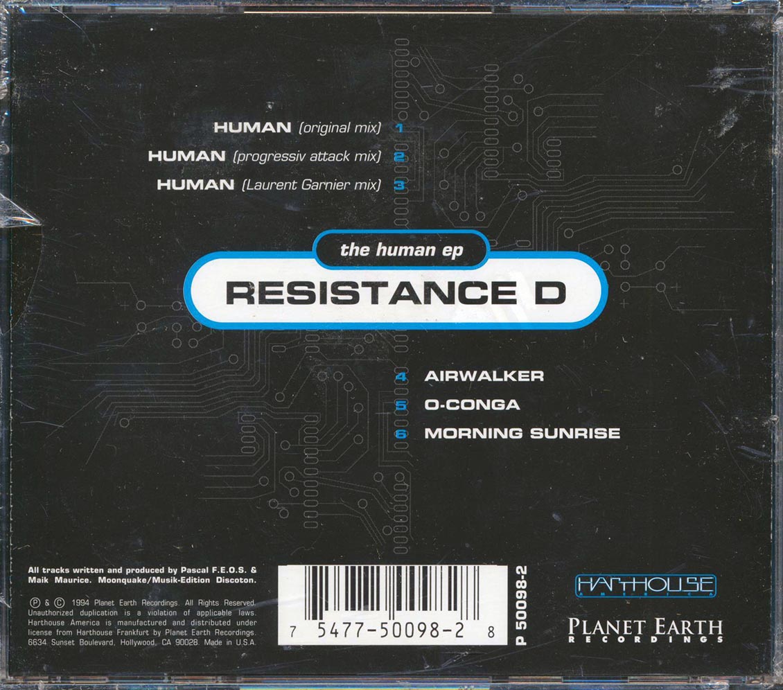 Resistance D - The Human EP Music CD