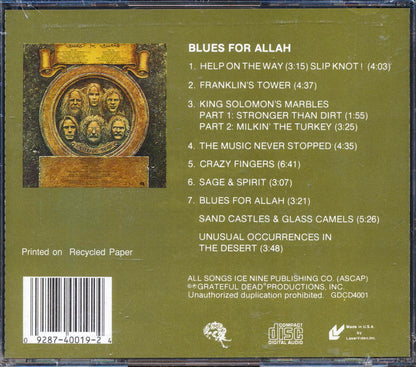 Grateful Dead - Blues For Allah Music CD