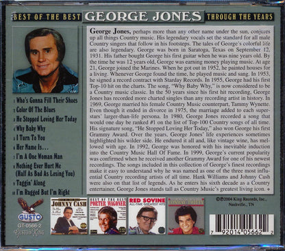 George Jones - Best Of The Best: Through The Years Music CD