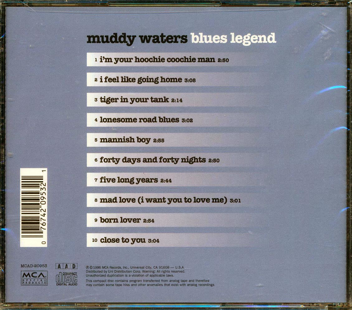 Muddy Waters - Blues Legend Music CD
