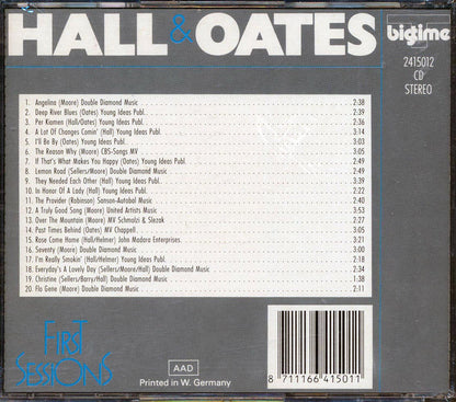 Hall & Oates - First Sessions Music CD