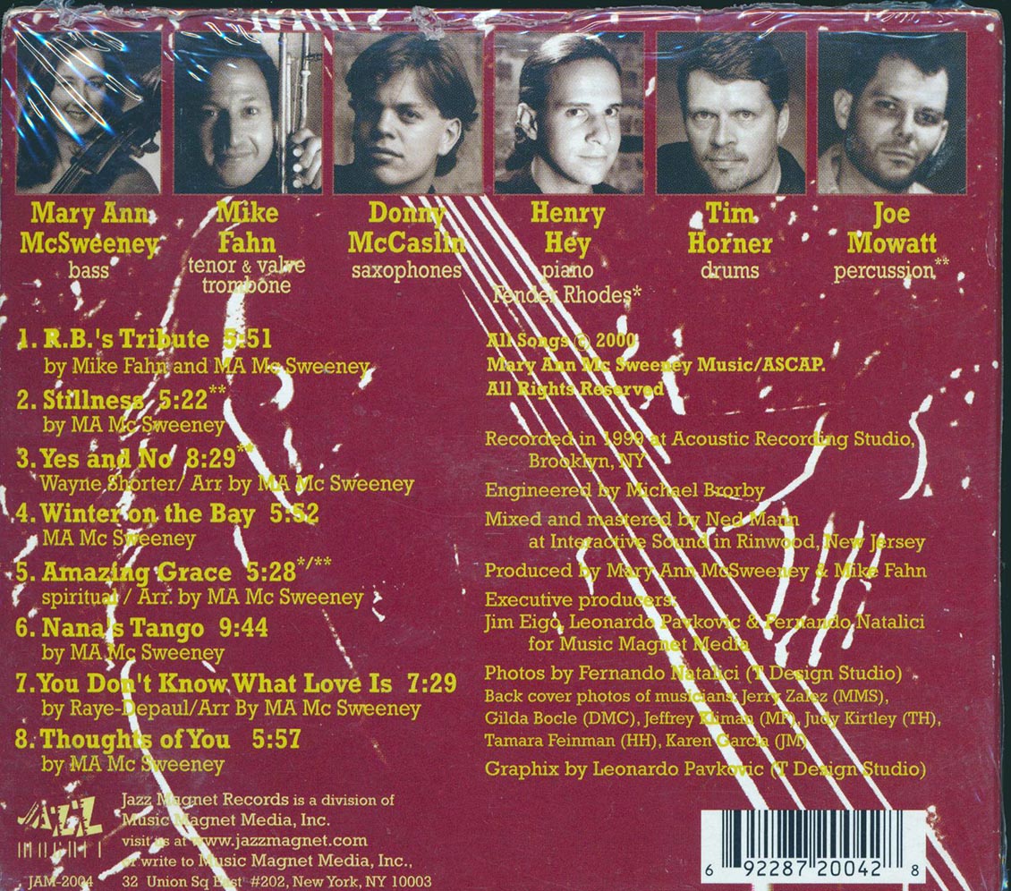 Mary Ann McSweeney - Thoughts Of You Music CD
