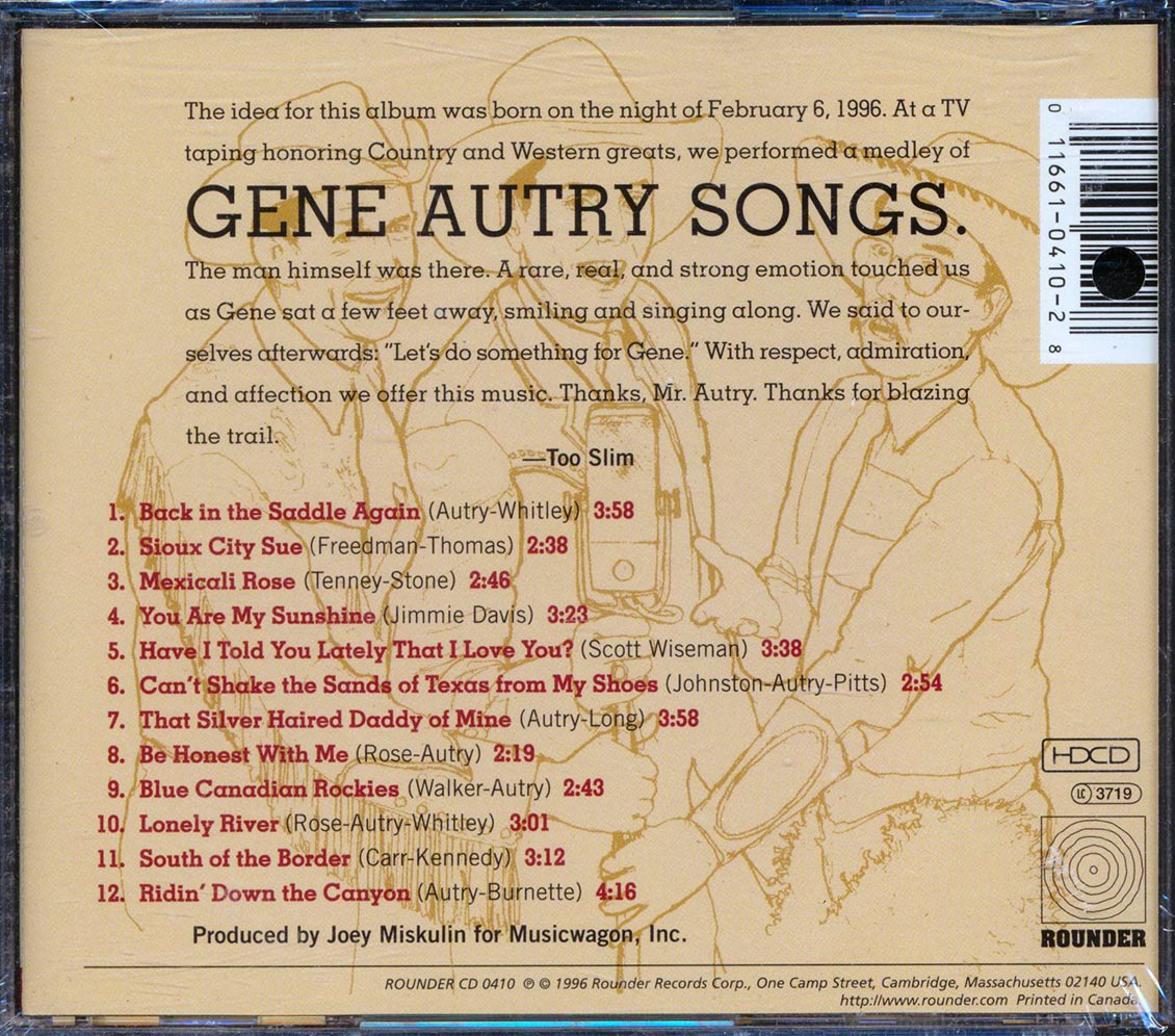 Riders In The Sky - Public Cowboy #1: The Music Of Gene Autry (marked/ltd stock) Music CD