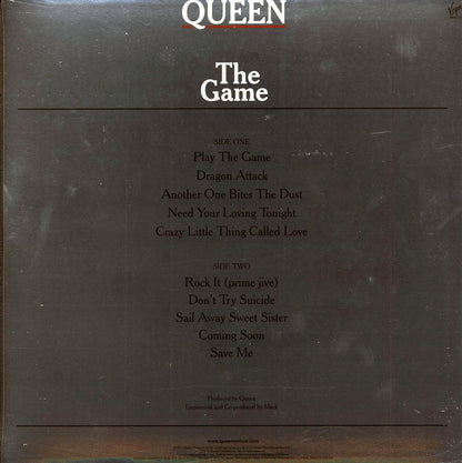 Queen The Game 180g remastered audiophile Vinyl Record