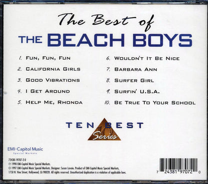 Beach Boys The Best Of The Beach Boys Music CD