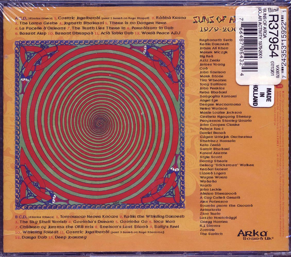 Suns Of Arqa Solar Activity 1979 2001 2xCD Music CD