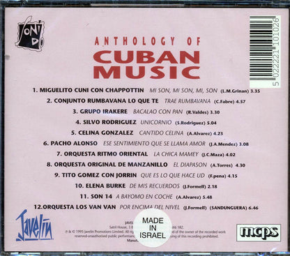 Miguelito Cuni Chappottin Grupo Irakere Etc Anthology Of Cuban Music Music CD