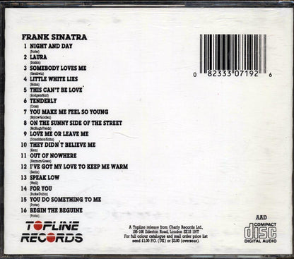 Frank Sinatra You Make Me Feel So Young Music CD