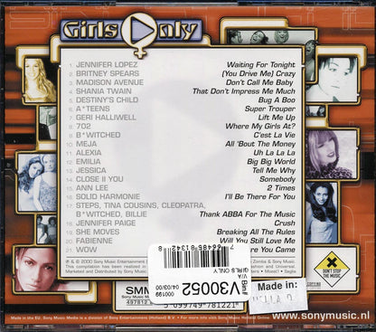 Jennifer Lopez Britney Spears Shania Twain Etc Girls Only 21 tracks Music CD