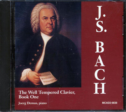 Bach, Joerg Demus - The Well-Tempered Clavier Part One Of Book One (marked/ltd stock) Music CD