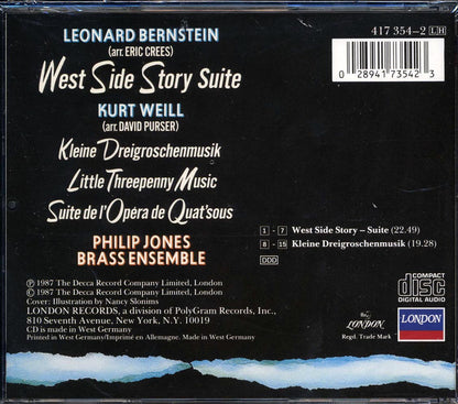 Bernstein, Weill, Philip Jones Brass Ensemble - West Side Story Suite: Kleine Dreigroschenmusik Music CD