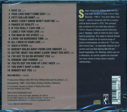 William Bell - Phases Of Reality: Relating (2 albums on 1 CD) (marked/ltd stock) Music CD