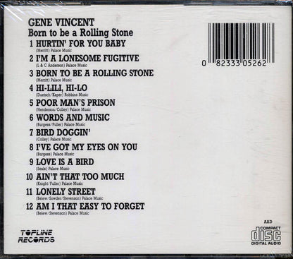 Gene Vincent - Born To Be A Rolling Stone Music CD