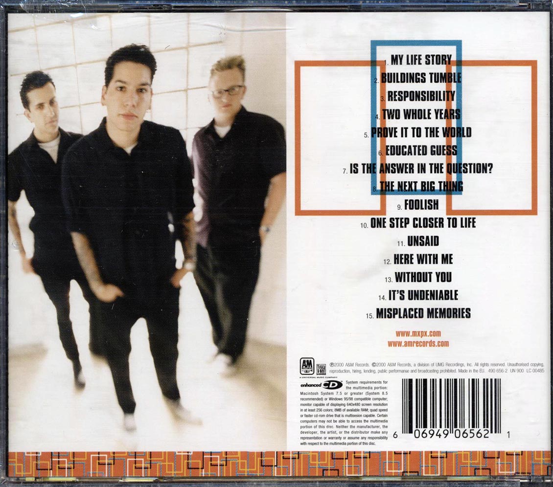 MxPx - The Ever Passing Moment Music CD