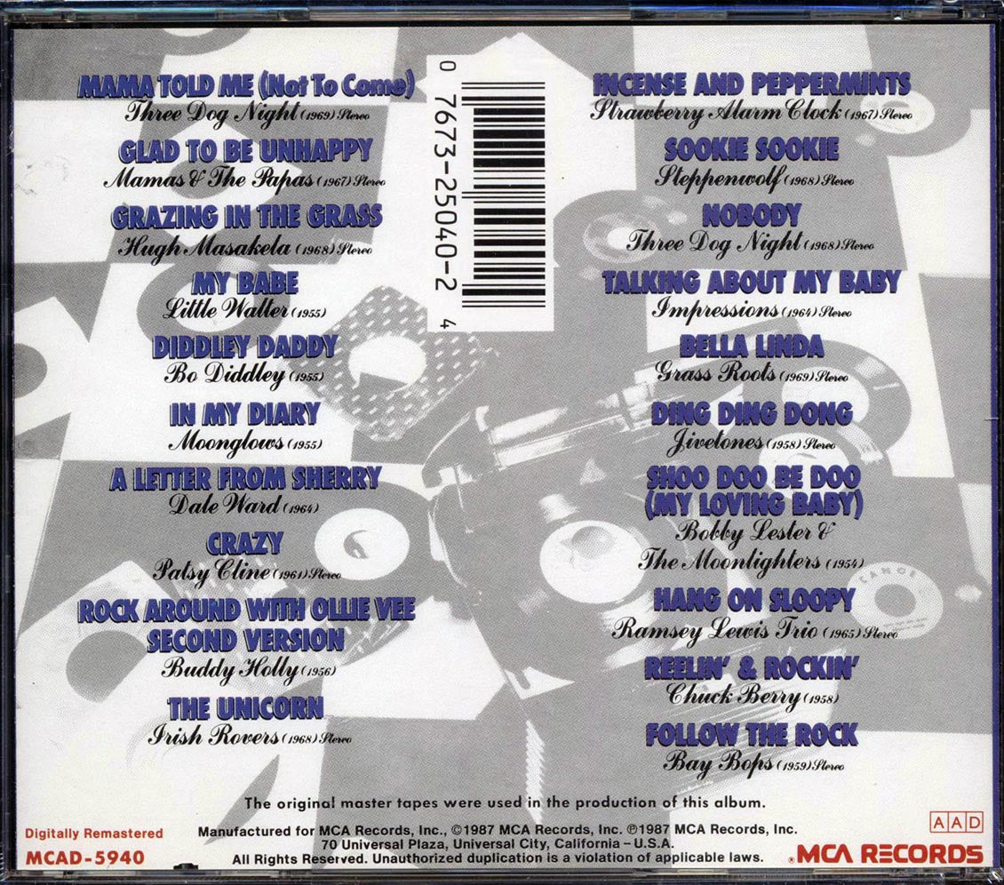 Three Dog Night, Buddy Holly, The Mamas & The Papas, Etc. - Vintage Music Volumes 19 & 20 Music CD